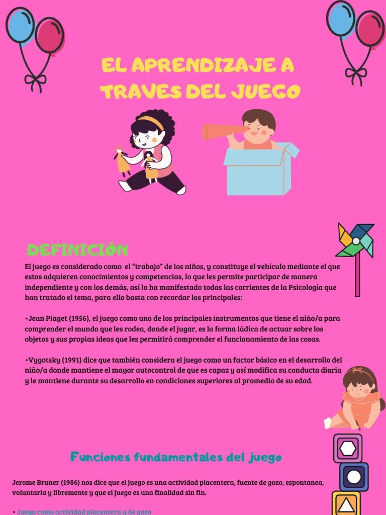 El Aprendizaje A Traves Del Juego | PDF | Aprendizaje | Motivación