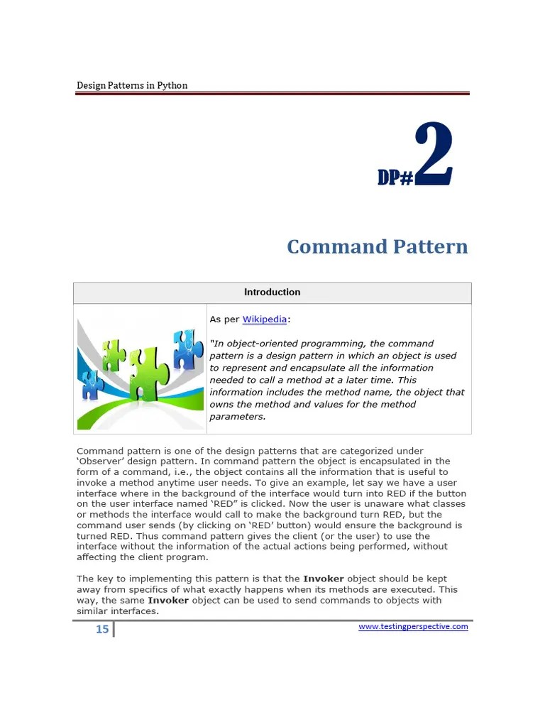 3-DesignPatterns Part 2 | PDF | Method (Computer Programming) | Class ...