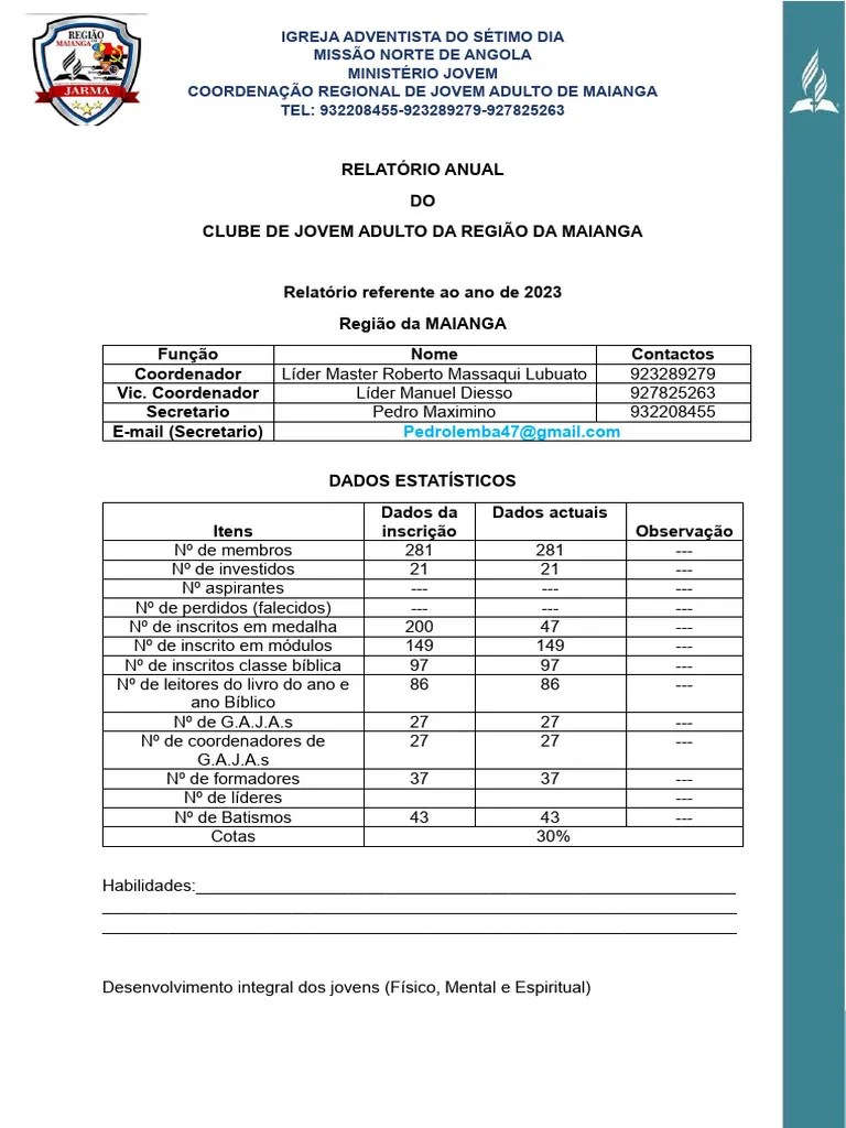 Relatório Anual | PDF