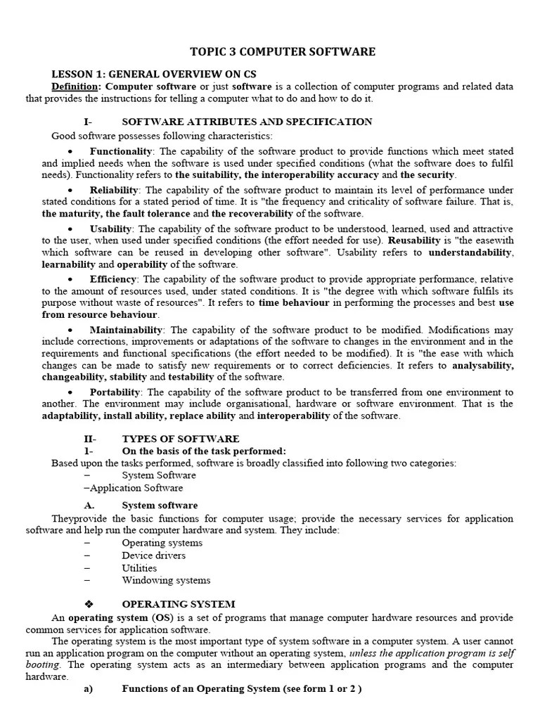 Computer Software | PDF | Operating System | Microsoft Windows