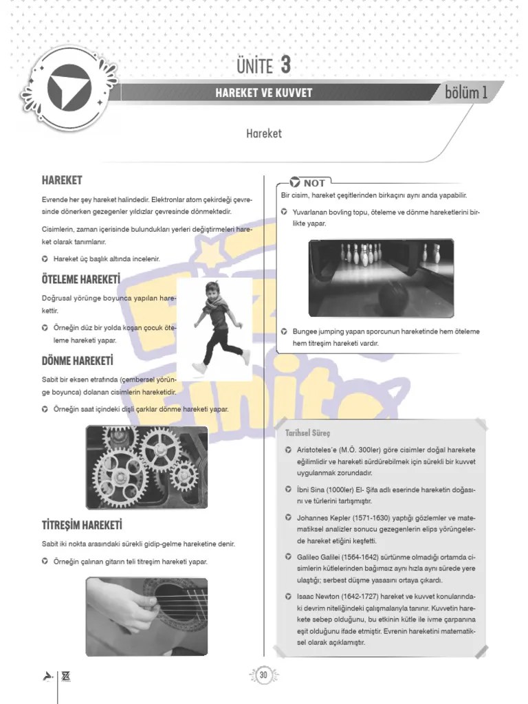 Kuvvet-ve-hareket-duzgun-dogrusal-hareket-konu-anlatimi-pdf | PDF