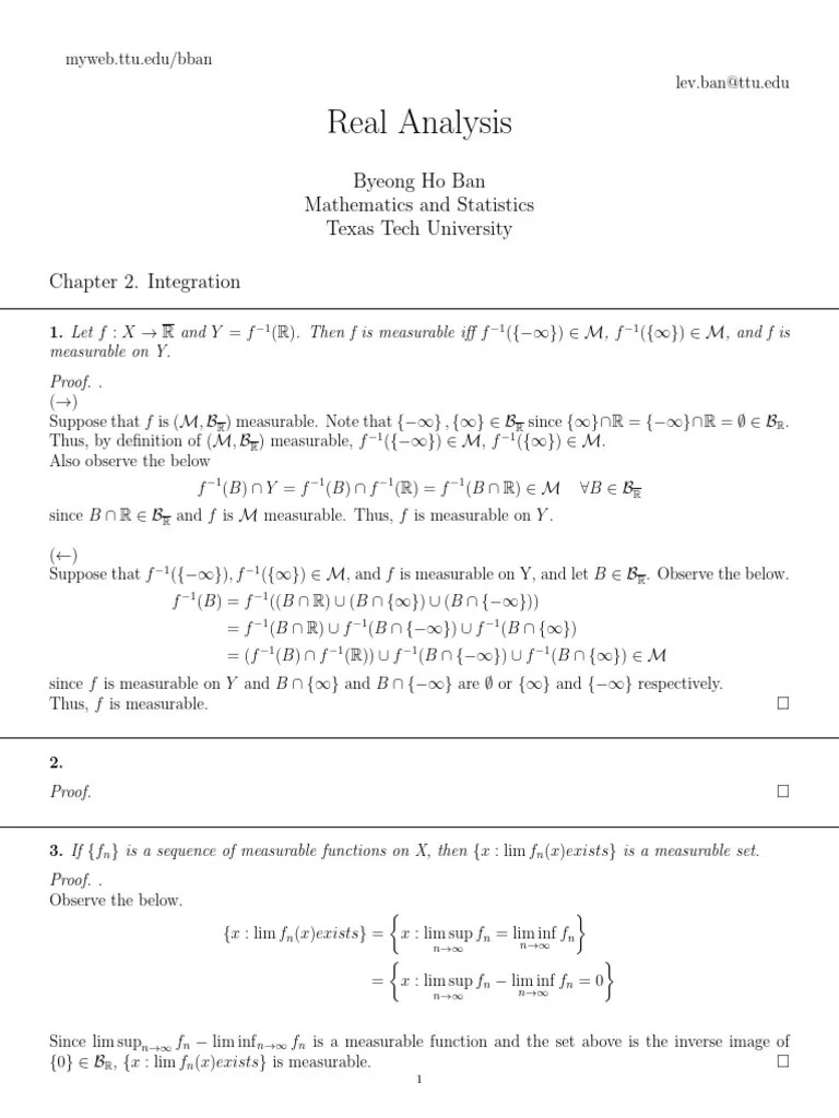 Solution - Real Analysis - Folland - Ch2 | PDF | Mathematical Objects ...