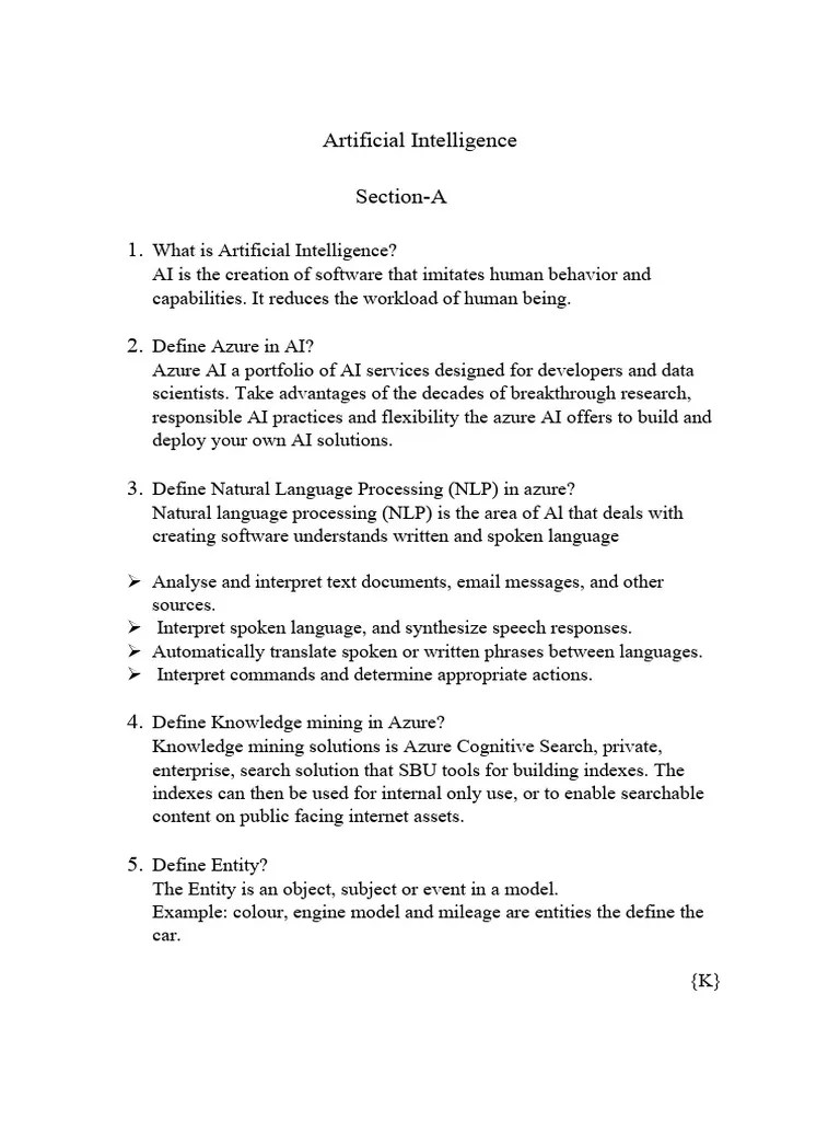 Artificial Intelligence | PDF | Artificial Intelligence | Intelligence (AI) & Semantics