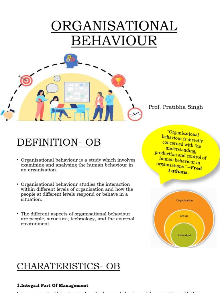 ORGANISATIONAL BEHAVIOUR - Unit 5 | Download Free PDF | Cognition ...