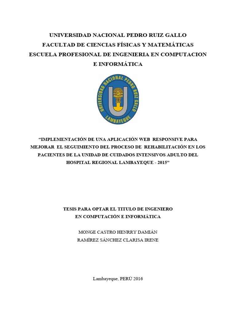 Tesis Pre Grado | PDF | Scrum (desarrollo De Software) | Informática