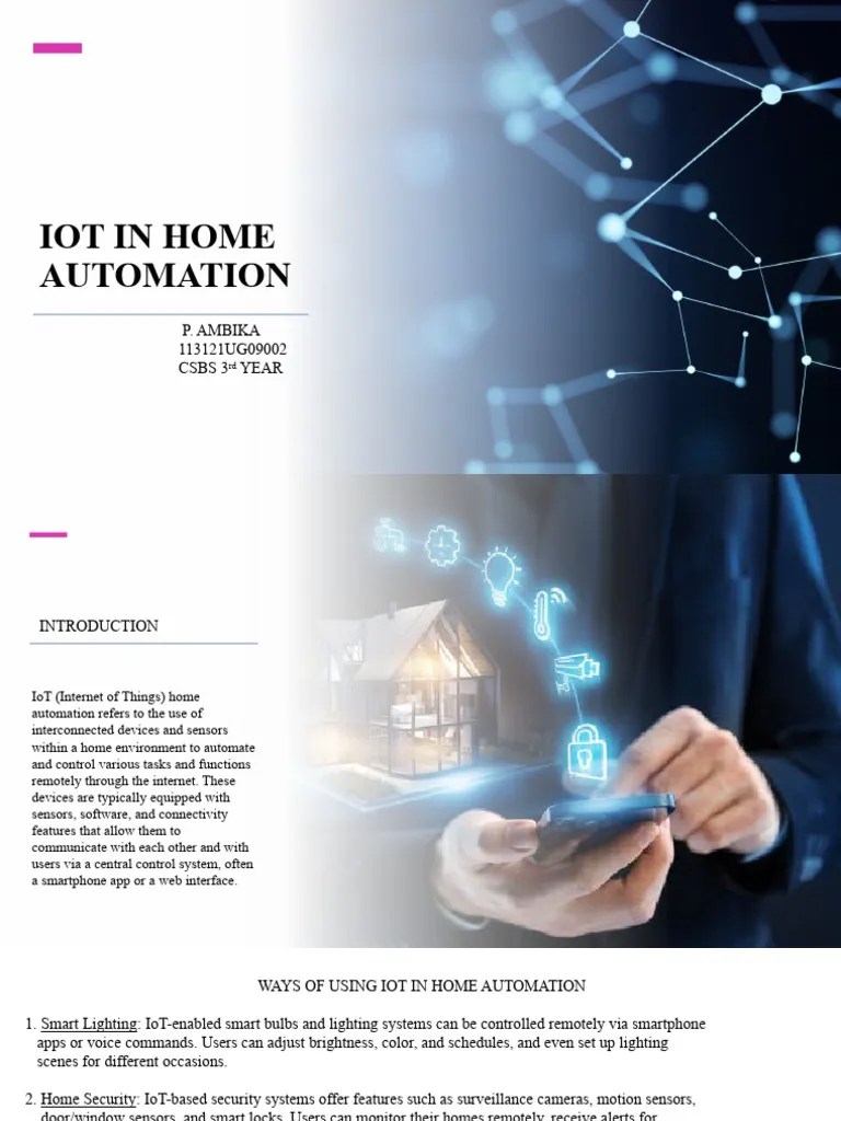 Iot In Home Automation | PDF | Internet Of Things | Home Automation