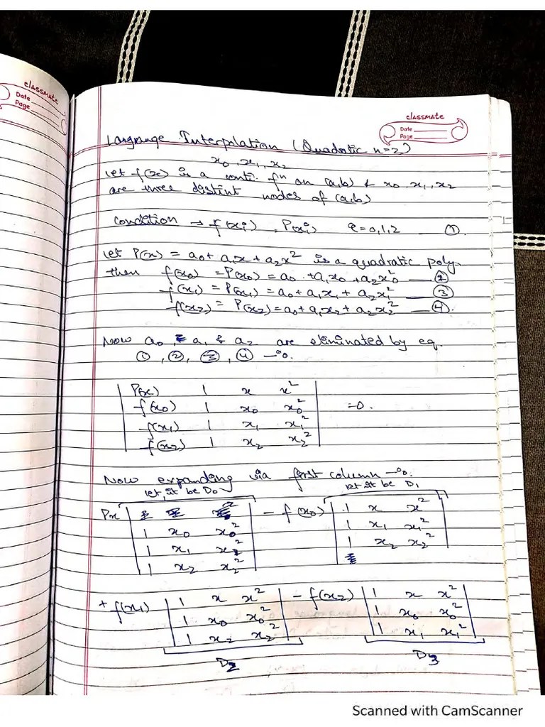 Numerical Methods Notes | PDF
