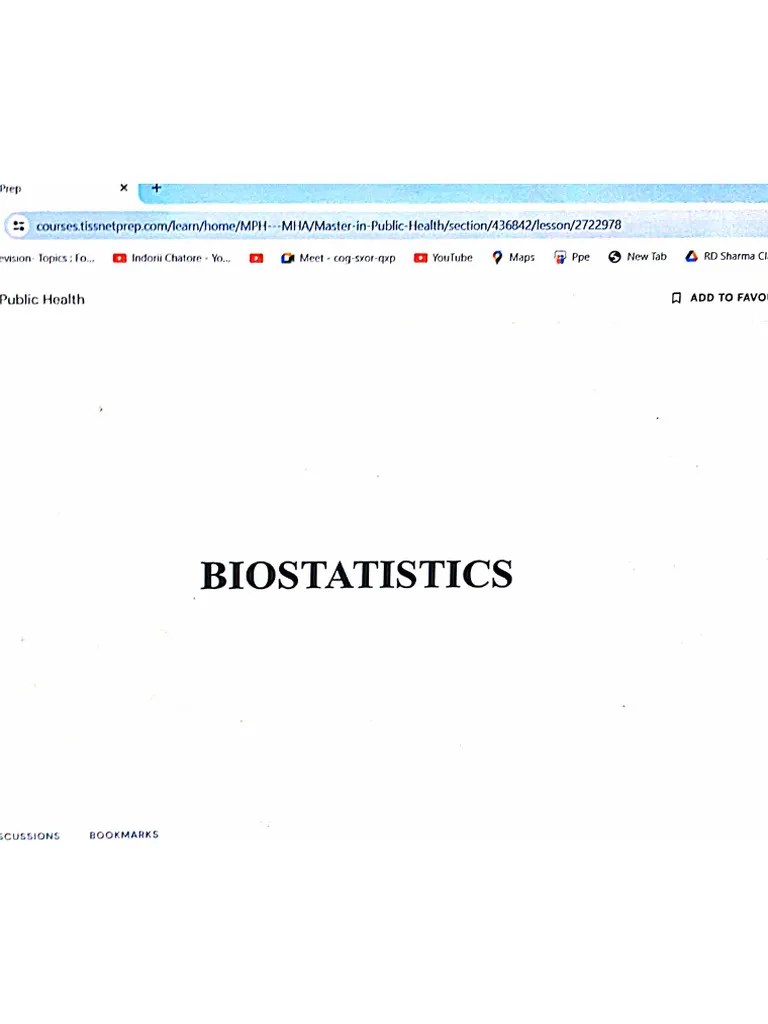 Bio Statistics | PDF