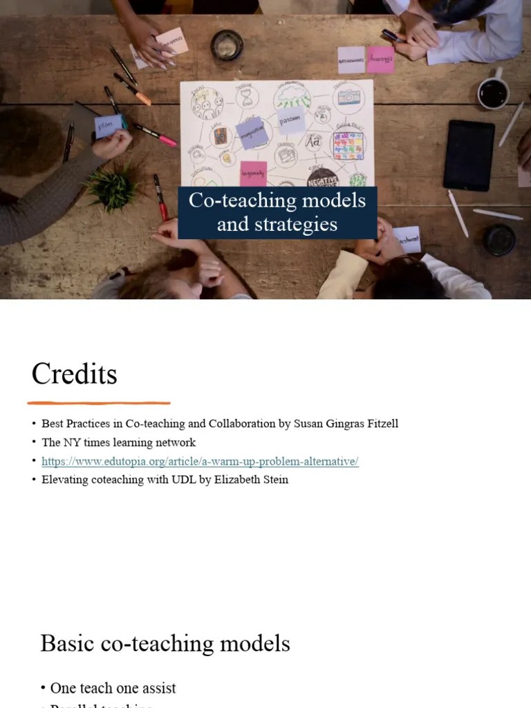 Co-teaching Strategies | Download Free PDF | Teachers | Mentorship