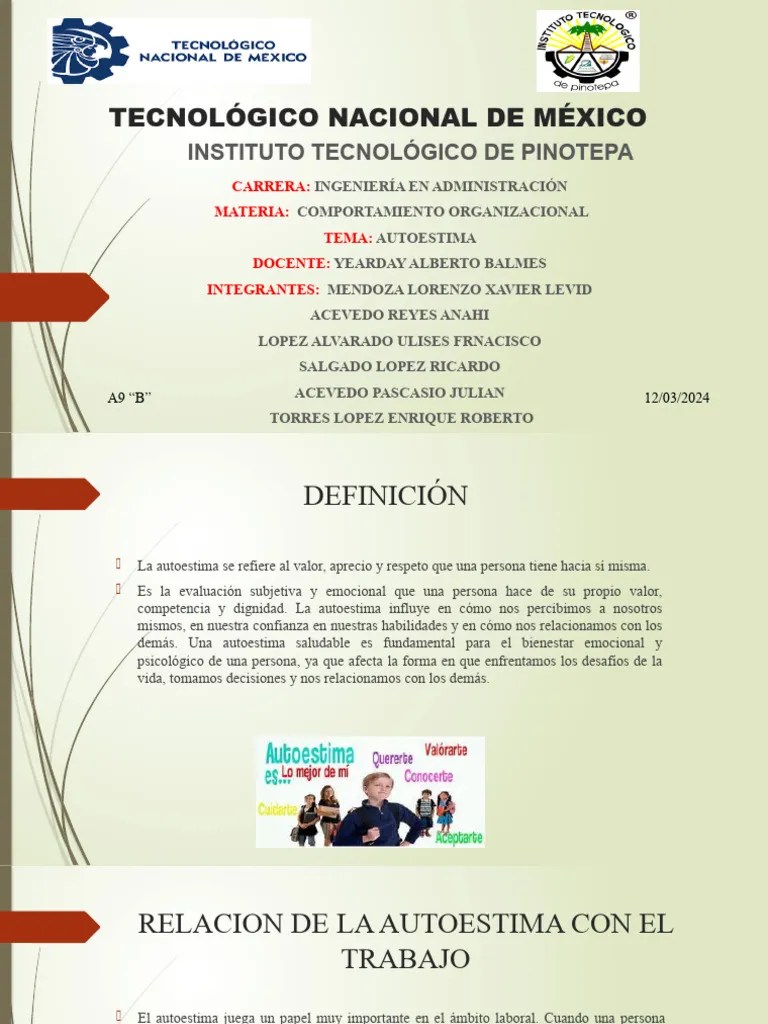 AUTOESTIMA | PDF | Autoestima | Cognición