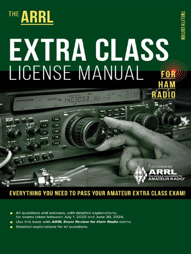 ARRL Extra Class License Manual 12th Edition For Ham Radio-Arrl Inc ...
