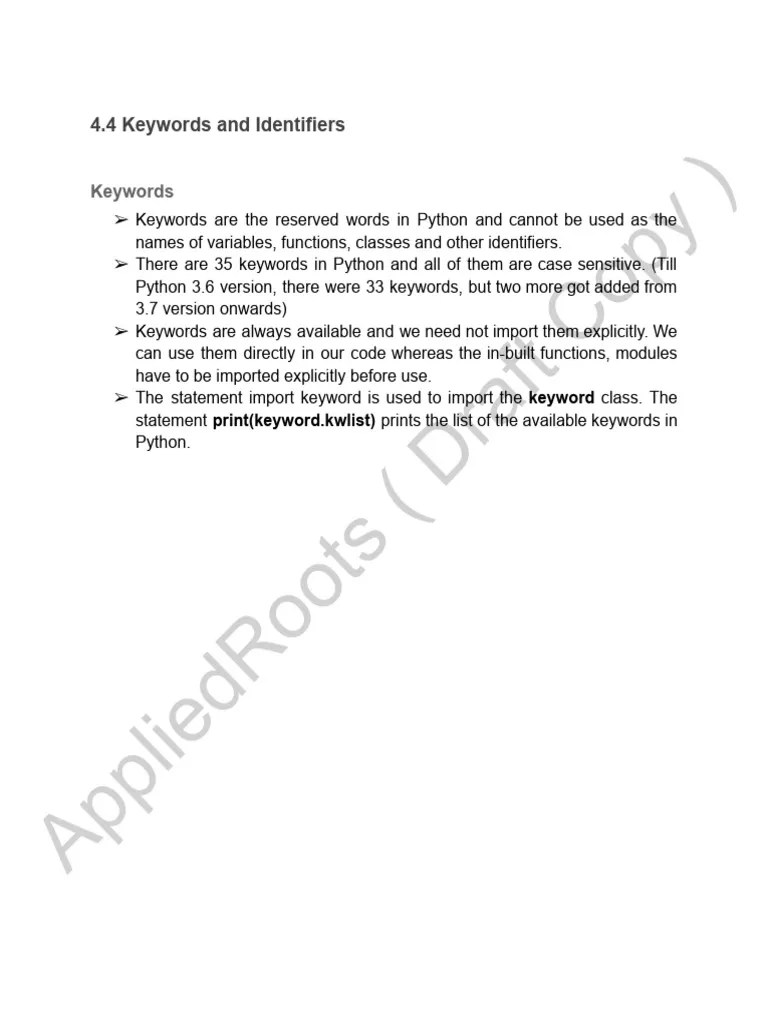 4.1 - 4.12 Python For Data Science - Introduction | PDF | Reserved Word ...