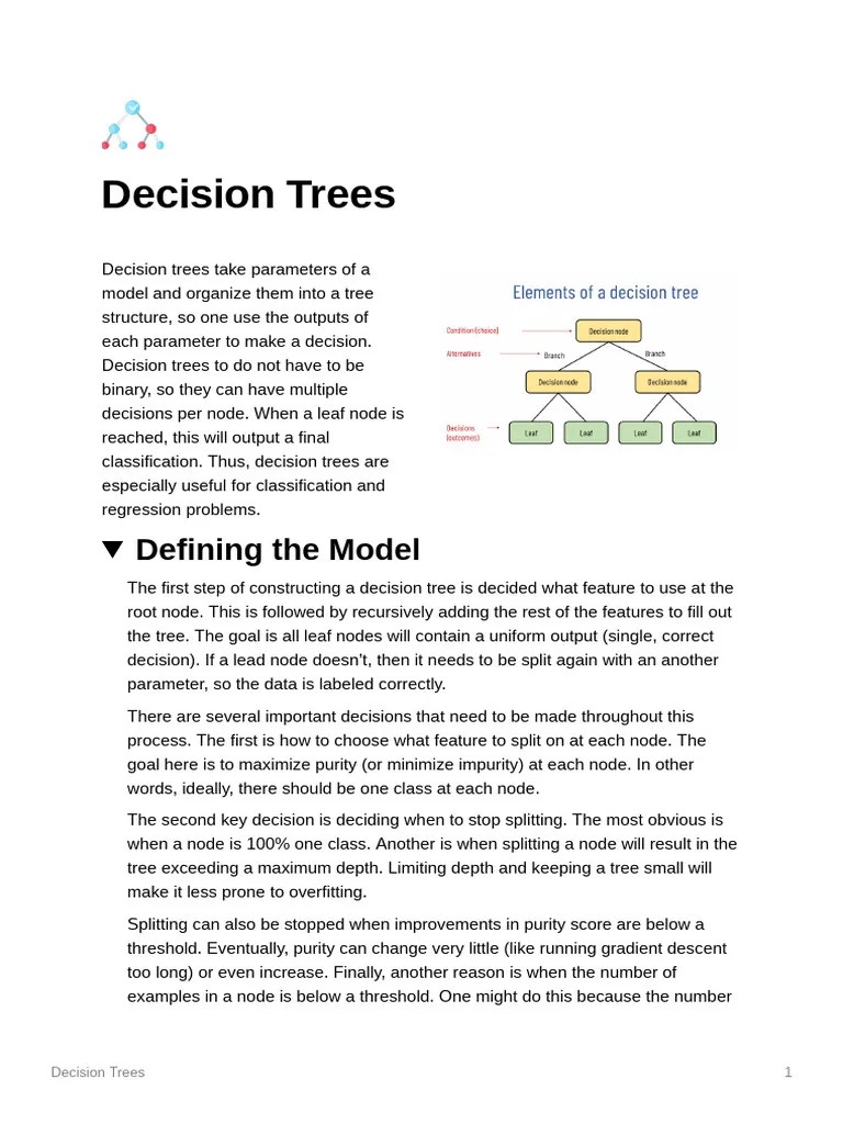 Decision Trees | PDF | Regression Analysis | Statistical Classification