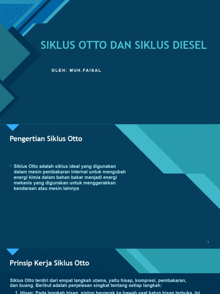 Siklus Otto Dan Siklus Diesel | PDF | Sains & Matematika | Teknologi ...