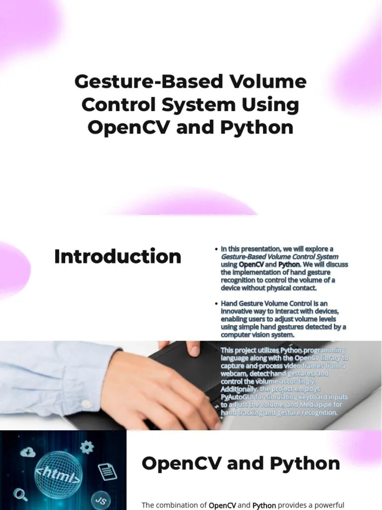 Hand Gesture Based Volume Control System Using Opencv And Python ...