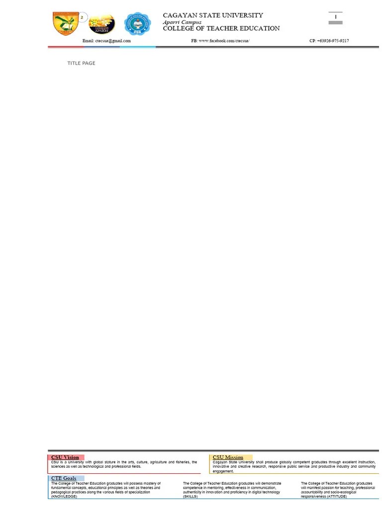 Portfolio Template | PDF | Mentorship | Teacher Education