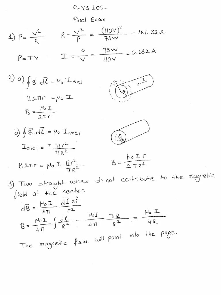 Final Exam Solution | PDF