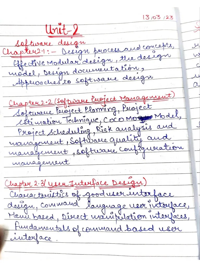 Software Design, Software Project Management And User Interface Design ...