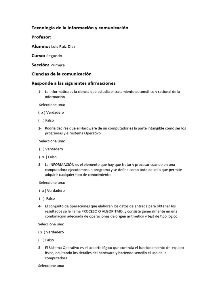 Clase 1.tecnología De La Información Y Comunicación | PDF | Informática ...