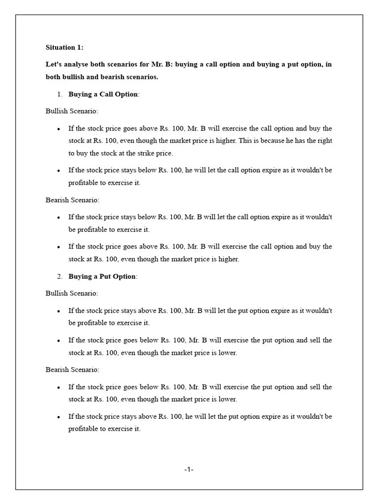 Project 2 | Download Free PDF | Option (Finance) | Put Option