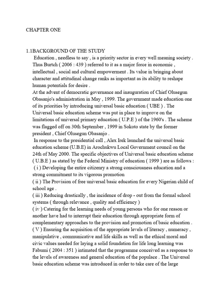 CHAPTER ONE Project | PDF | Motivation | Motivational