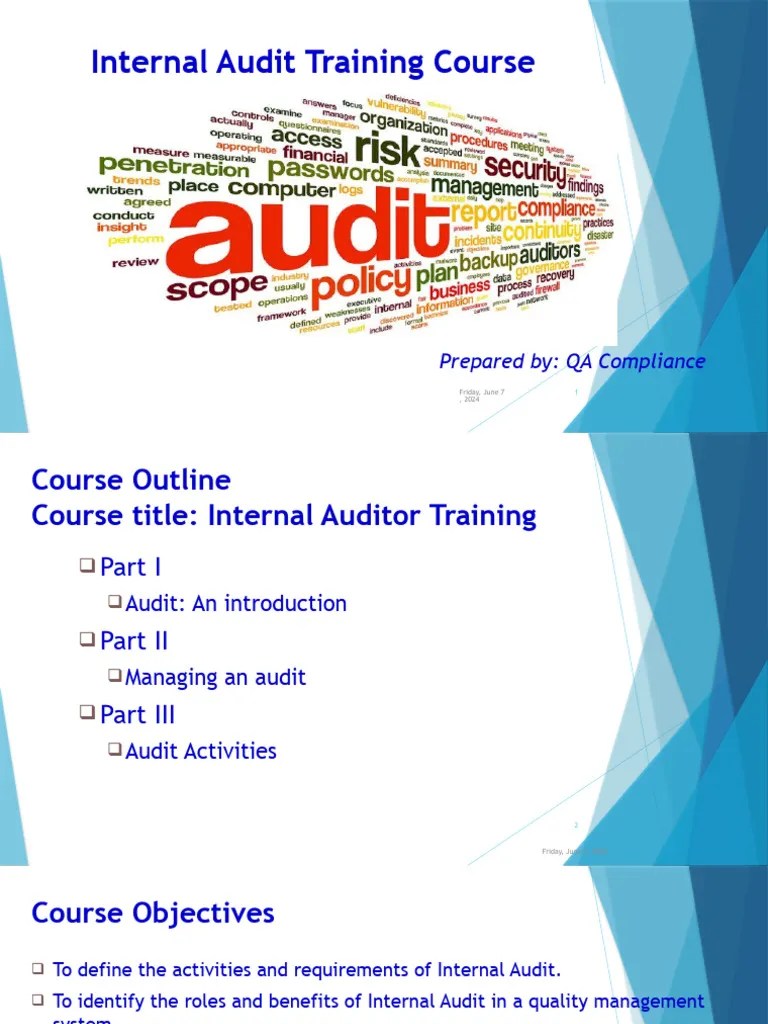 Internal Audit Training Course | PDF | Audit | Internal Audit