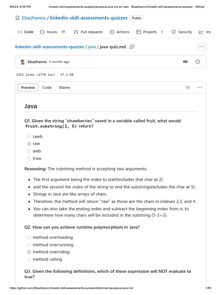 Java MCQ Quiz 1 | PDF | Method (Computer Programming) | Class (Computer ...