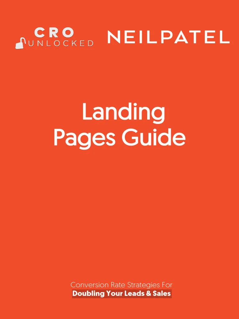 Cro Unlocked Landingpages Guide | PDF | Marketing | Human Communication