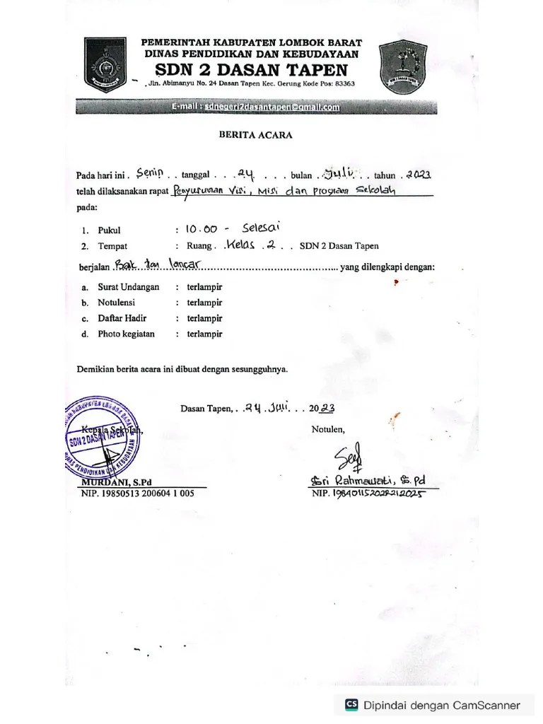 Penyusunan Visi Misi Sekolah | PDF