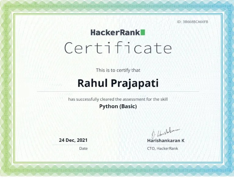 Python - Basic Certificate | PDF