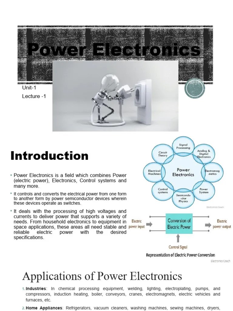 Power Electronics Introduction | PDF | Power Electronics | Rectifier