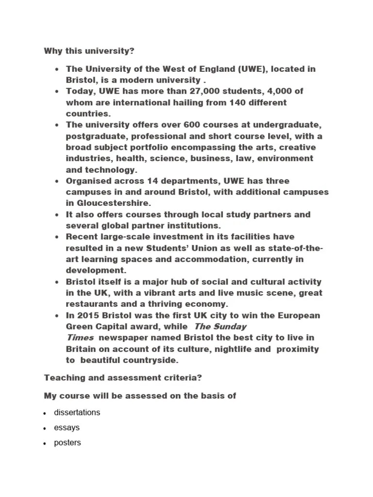 Why This University | PDF