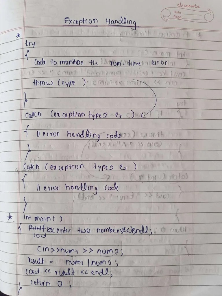 Exception Handling | PDF