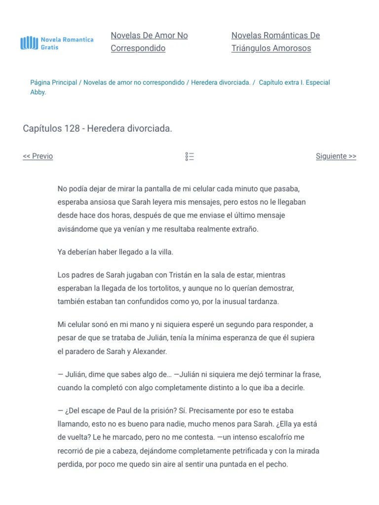 Capítulos 128 - Heredera Divorciada. _ Novela Romantica Gratis | PDF