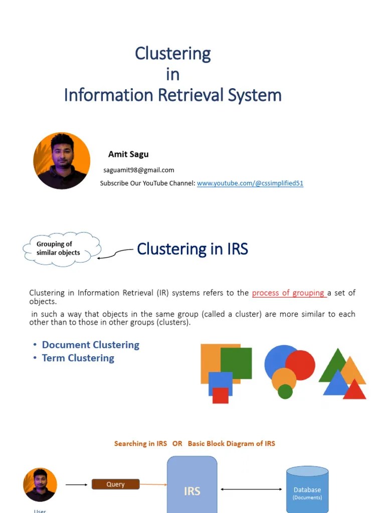 Clustering In Irs PDF | PDF | Information Retrieval | Data Management