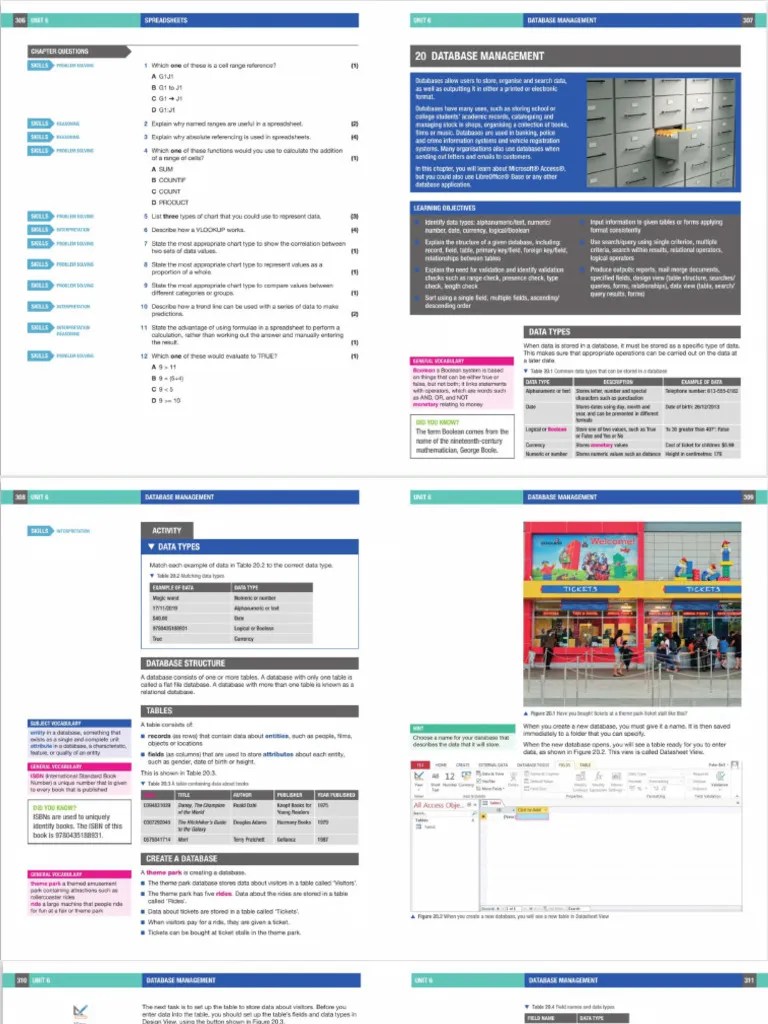 Unit 6g - Software - Database Management | PDF