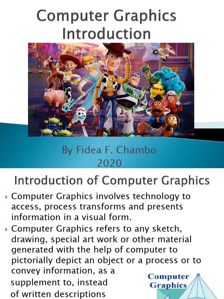 Lecture 1 - Introduction To CG | PDF | Computer Graphics | 2 D Computer ...