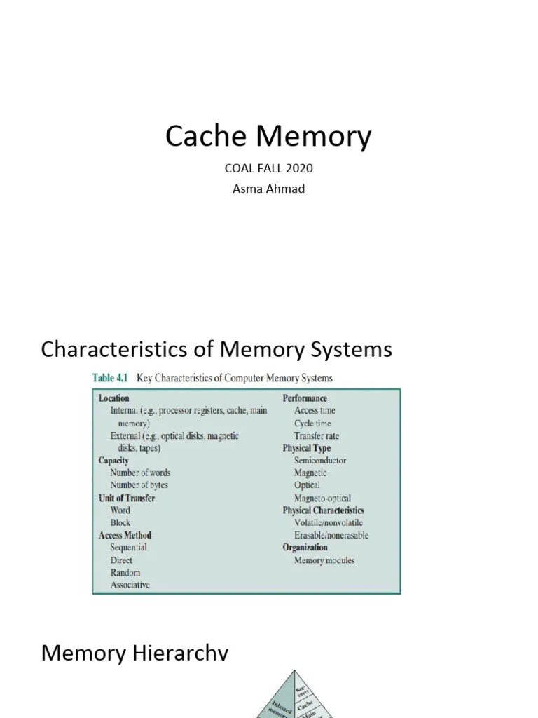Cache 1 & 2 | PDF | Cpu Cache | Random Access Memory