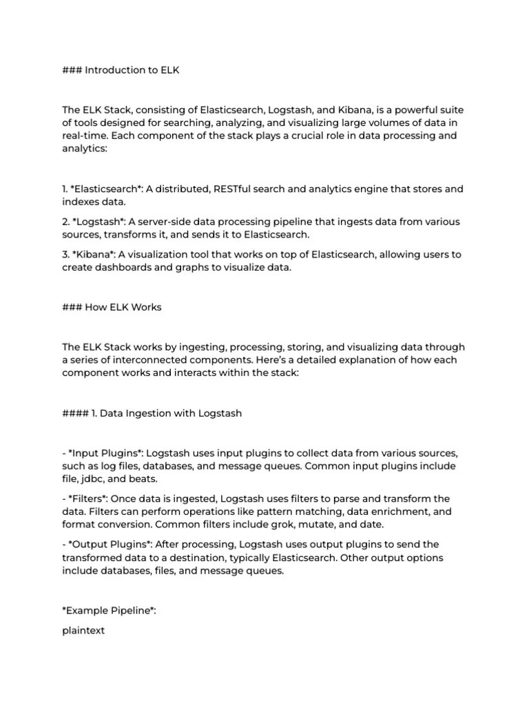 Introduction To ELK | PDF | Geographic Information System | Search ...