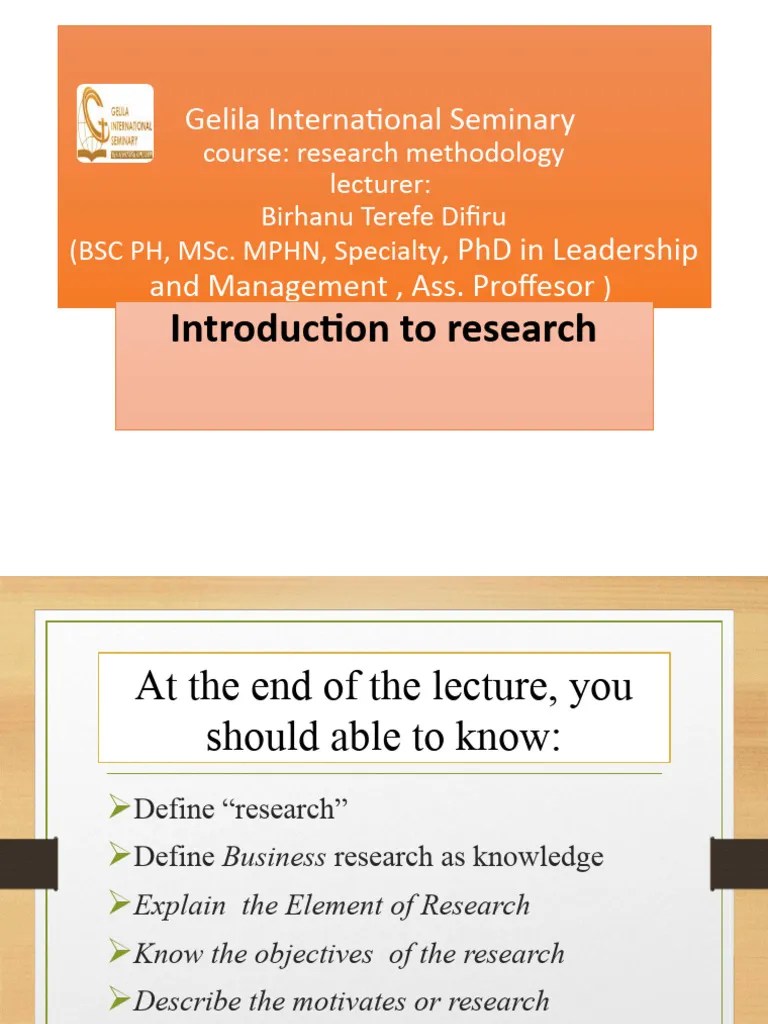 Introduction To Research Methodology | Download Free PDF | Hypothesis ...