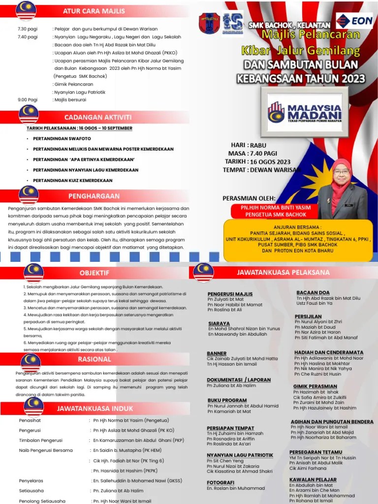 BUKU PROGRAM Pelancaran Jalur Gemilang | PDF