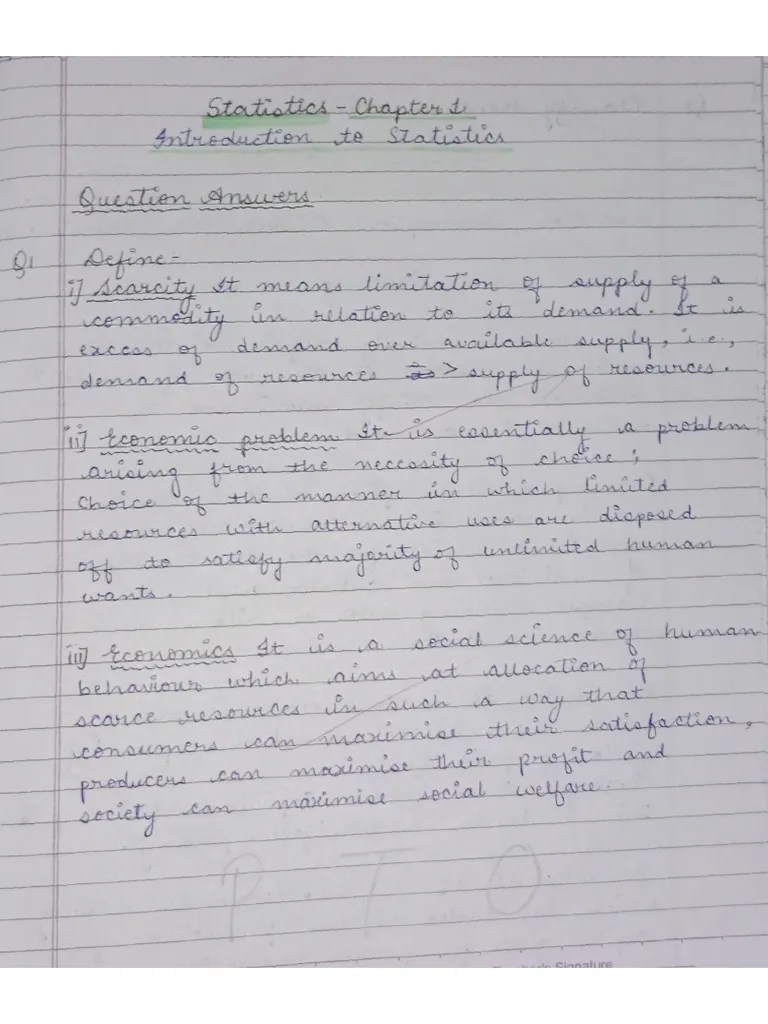 Statistics Chapter 1 | PDF