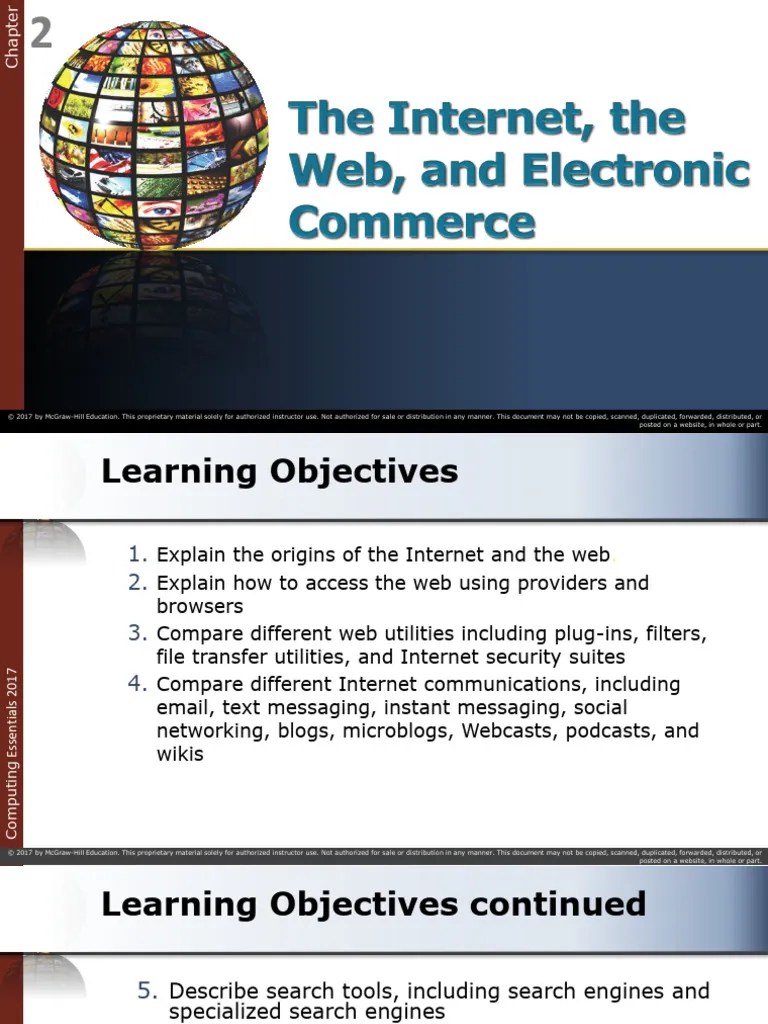 The Internet, The Web, And Electronic Commerce | PDF | World Wide Web ...