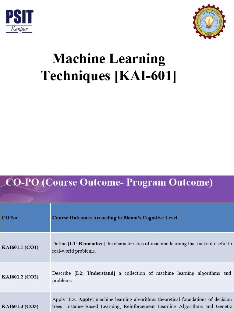 Machine Learning Unit1 | Download Free PDF | Cluster Analysis | Machine ...
