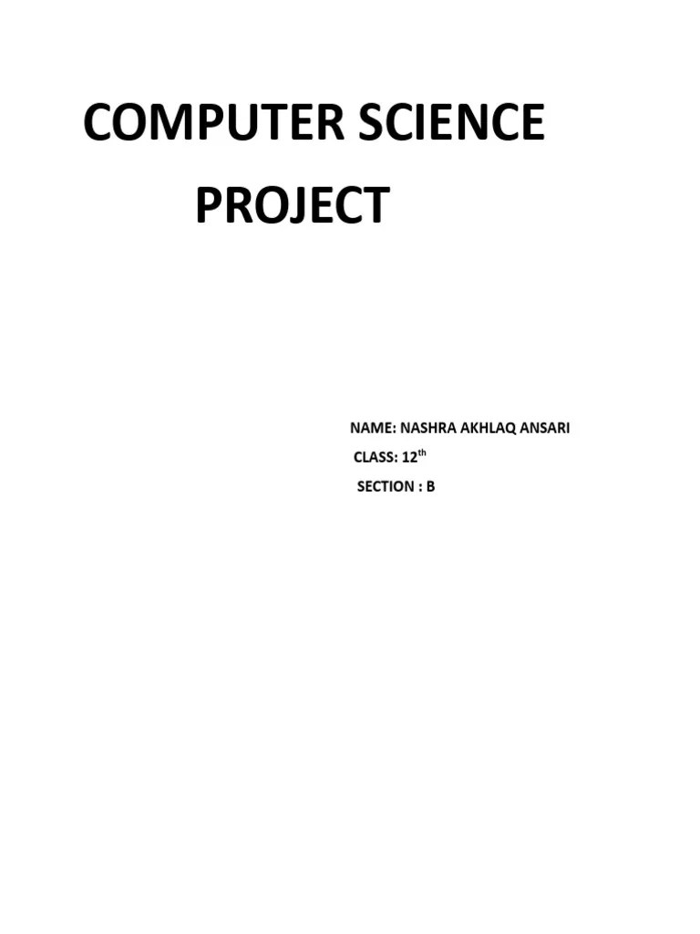 Computer Science | PDF | Integer (Computer Science) | Algorithms