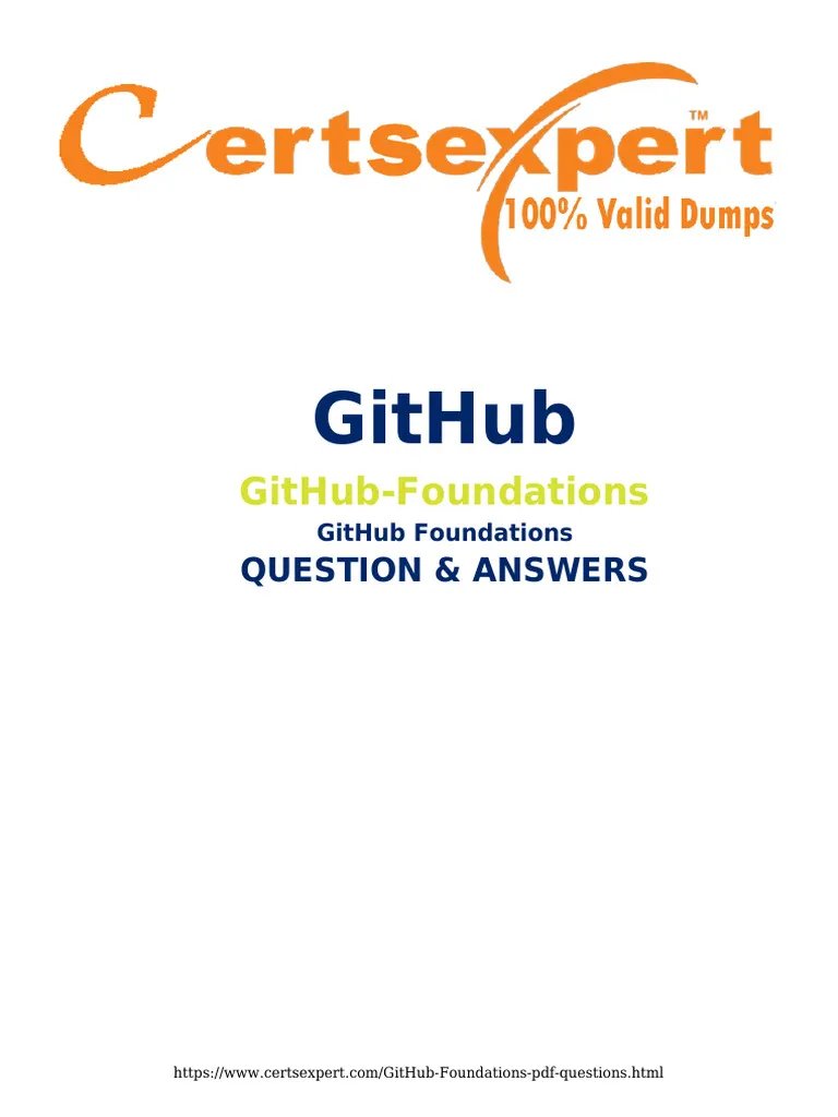 GitHub Foundations  PDF  Websites  Version Control.