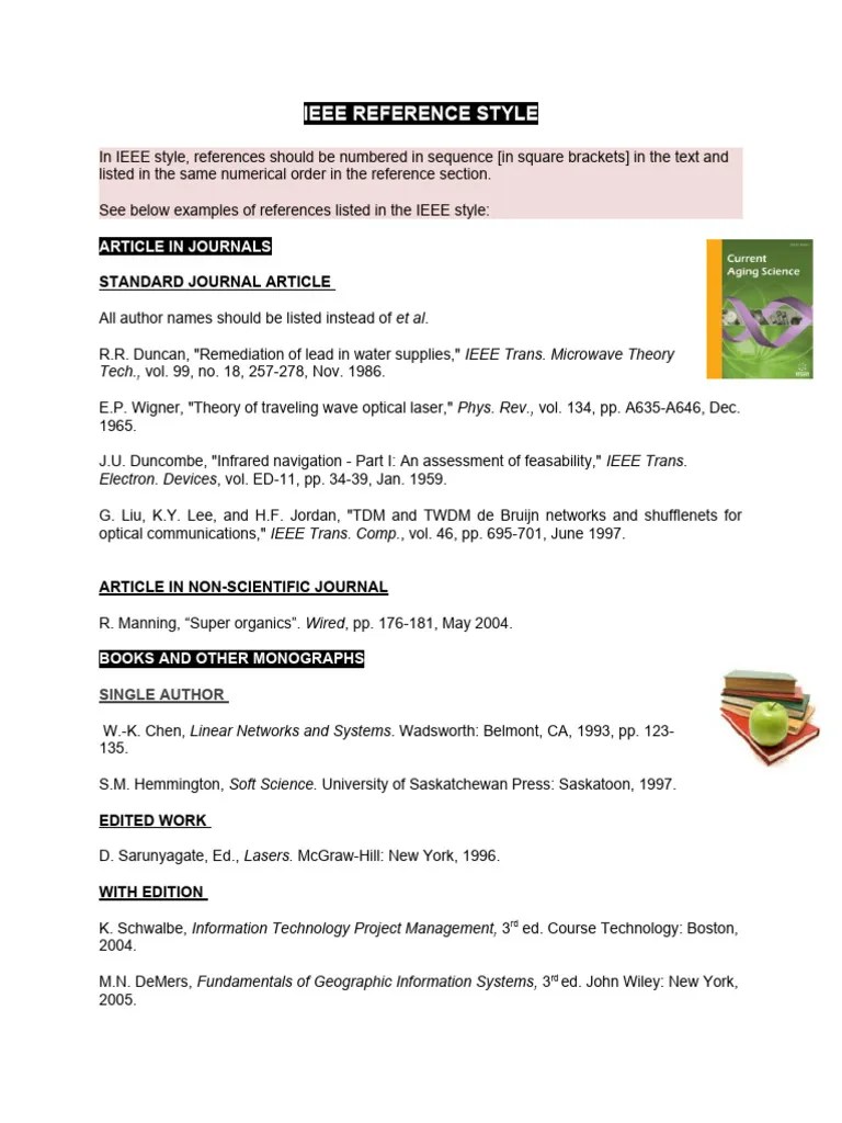 IEEE REFERENCE STYLE | PDF | Computing