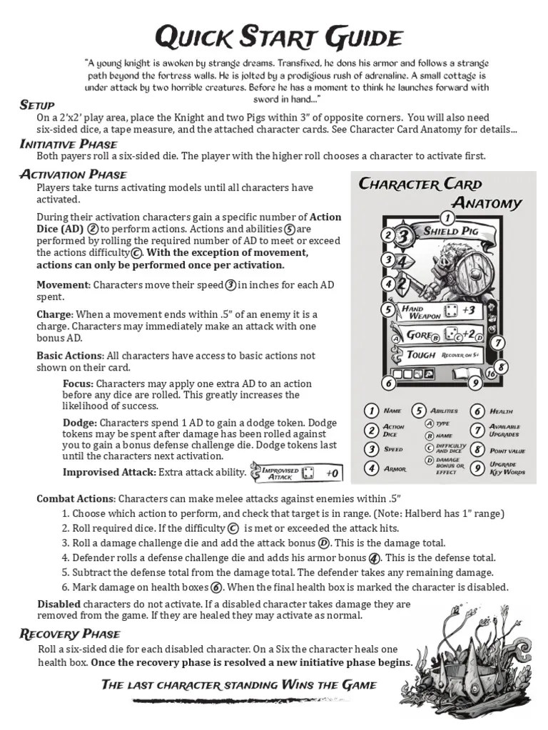 Quick Start Guide | PDF | Tabletop Games | Gaming