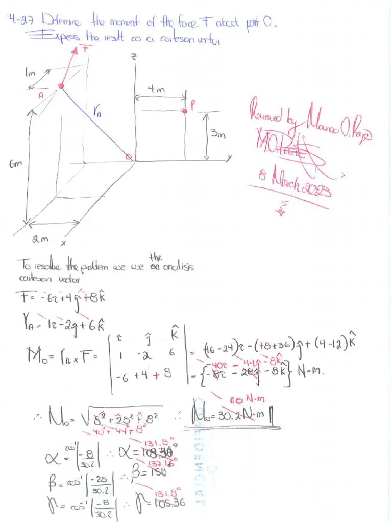 Hibbeler_Engineering Mechanics Statics_Chapter_4_P4.27 | PDF