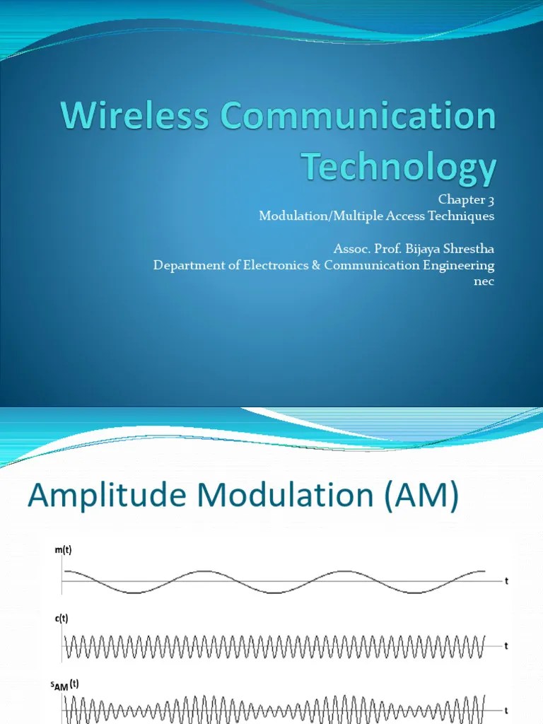 Chapter 3 Modulation Multiple Access Techniques New | PDF | Modulation ...